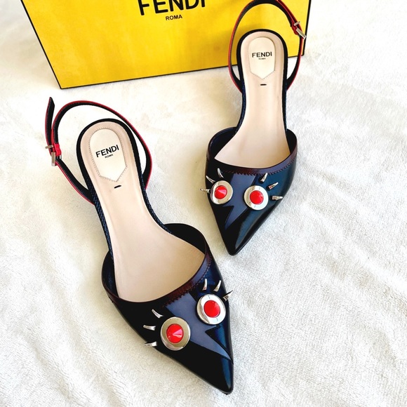 Fendi Monster Kitten Heel Full Set - Picture 2 of 10